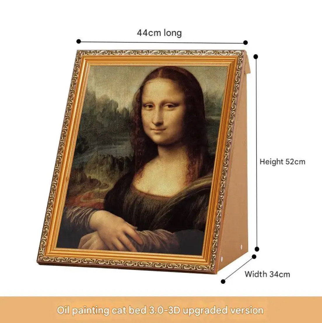 Mona Lisa Cat Bed