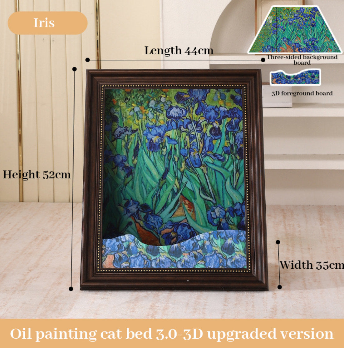 Mona Lisa Cat Bed