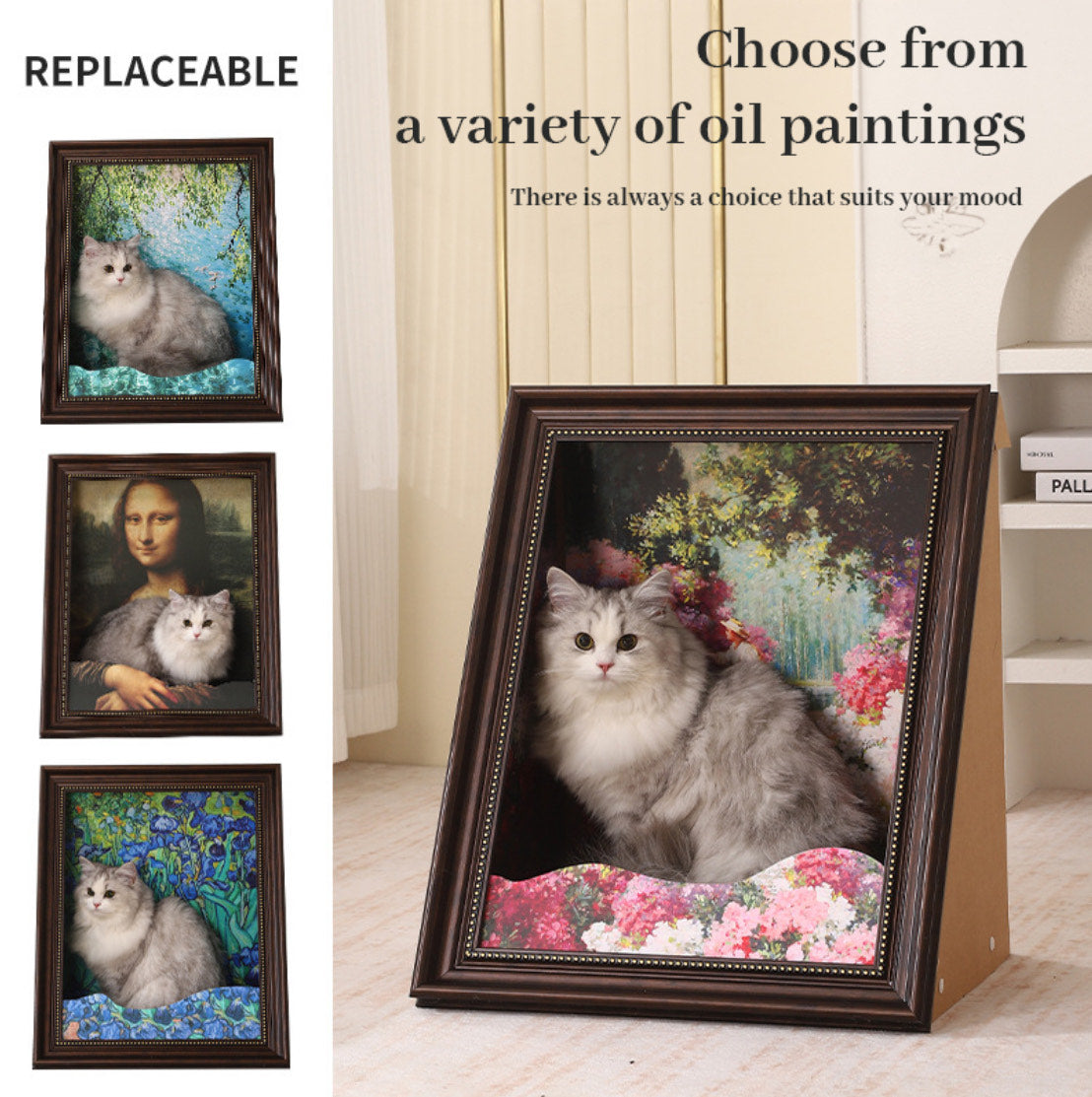 Mona Lisa Cat Bed