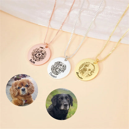 Personalized Pet Portrait Necklace