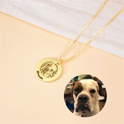 Personalized Pet Portrait Necklace