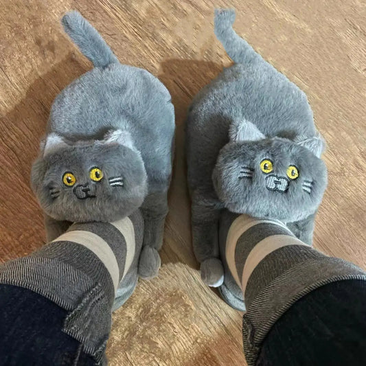 Cozy Cat Slippers