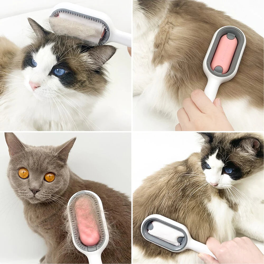 Multifunctional Pet Brush Silicone Dog Brush Cat Grooming Comb Hair Remover Massage Tools for Cats Dogs Lint Remover