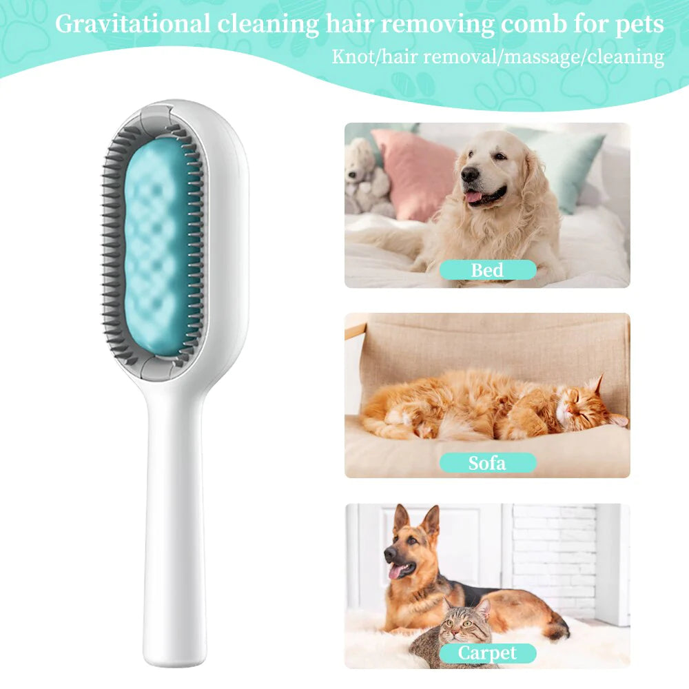 Multifunctional Pet Brush Silicone Dog Brush Cat Grooming Comb Hair Remover Massage Tools for Cats Dogs Lint Remover